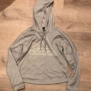 Light gray adidas hoodie